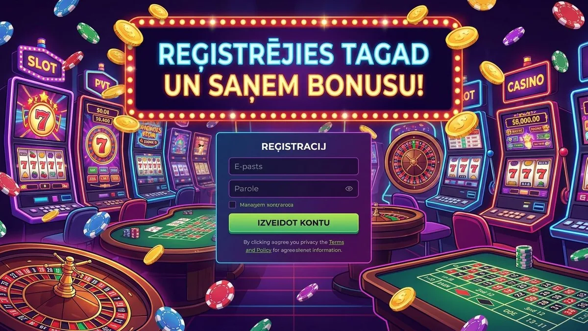 Reģistrācija ar bonusu